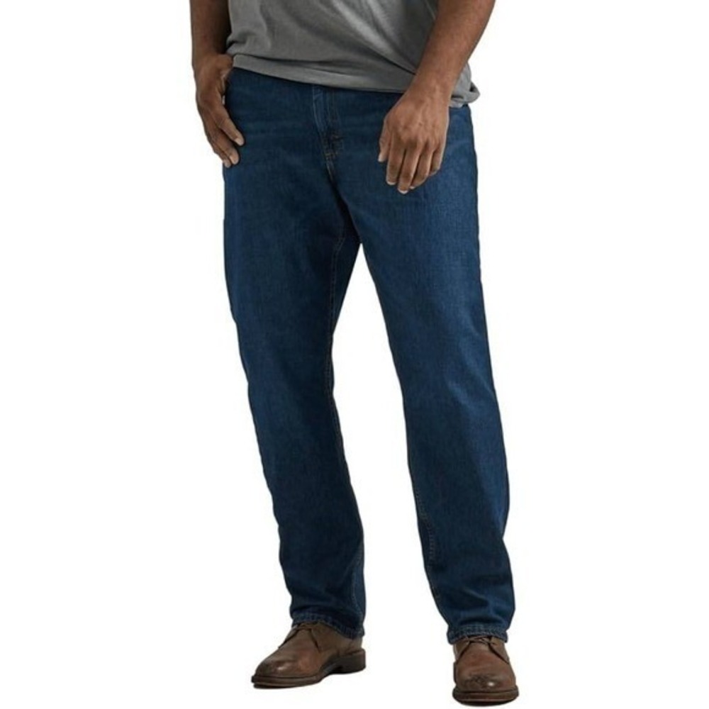 Lee Mens Relaxed Fit Straight Leg Jeans 44W 27L Night Shade